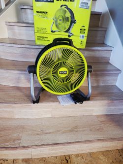 Ryobi ONE+ 18V Cordless Hybrid WHISPER SERIES 14 in. Air Cannon Fan (Tool Only)
