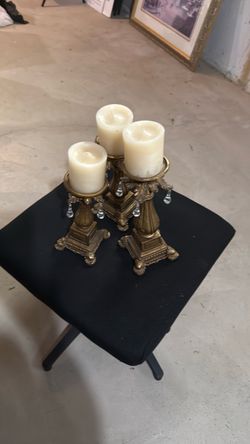 Set of three candle sticks