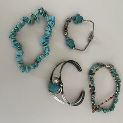 Vintage Turquoise Bracelet And Bracelets