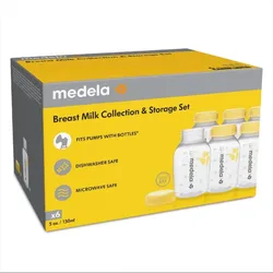 Medela Breast Milk Storage Bottles - 6 Pack, 5oz, New