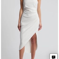 Elliatt Xara One-Shoulder Asymmetric Crepe Cocktail Dress