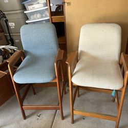 Vintage Benny Linden Teak Counter-Height Bar Stools – Danish Design