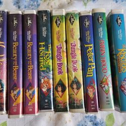 9 Disney VHS Movies 