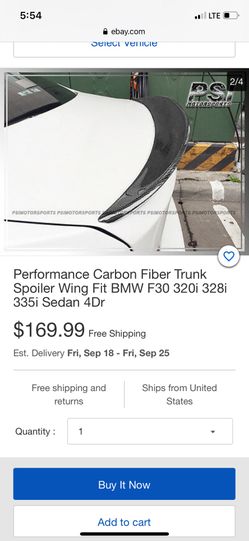Carbon Fiber Wing Bmw