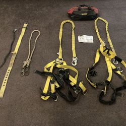 2 Guardian Safety  Harnesses w/ Shock Lanyards