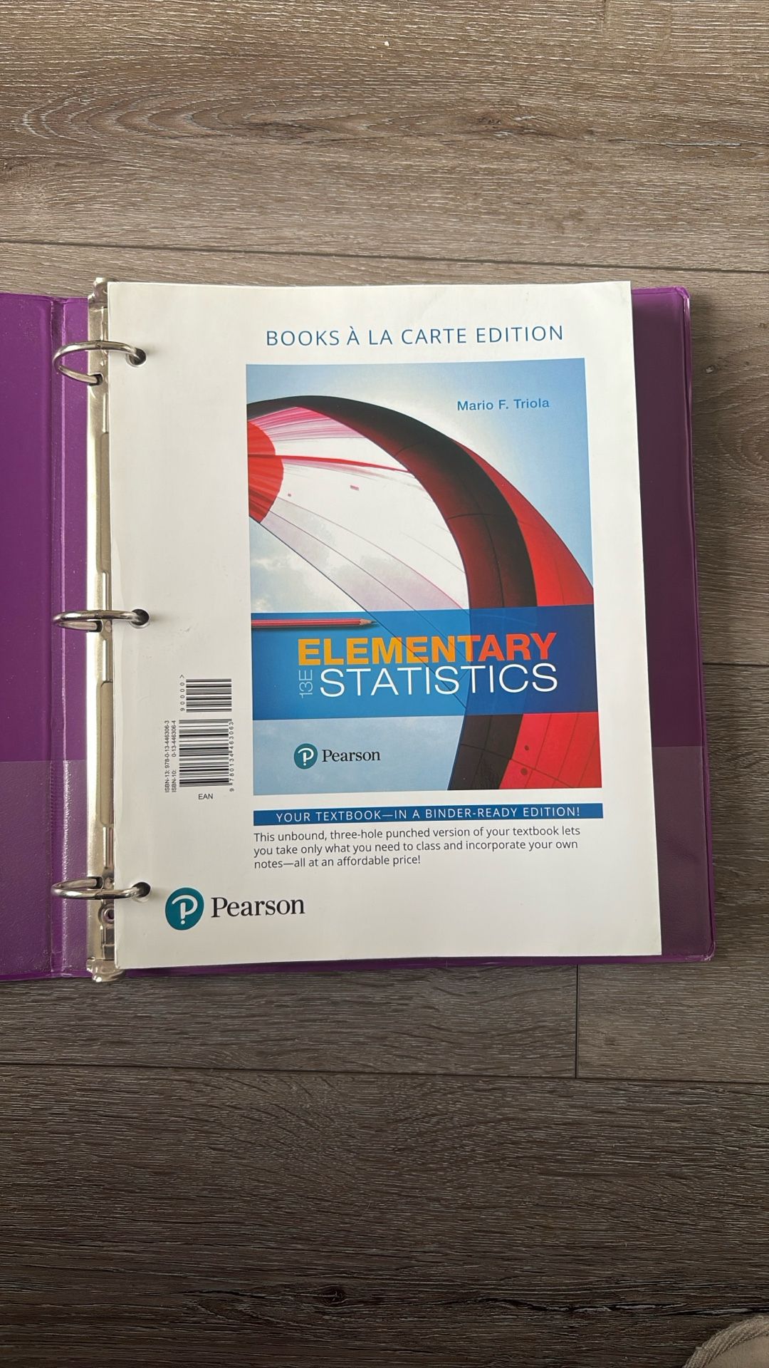 Elementary Statistics Pearson A La Carte Book New