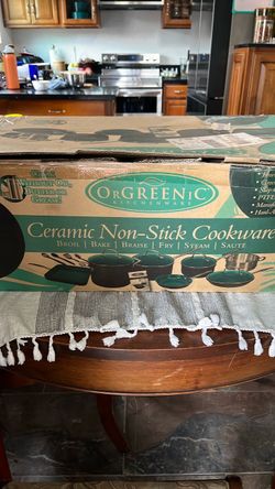 Pots and pans set Orgreenic Ceramic Non-Stick Cookware Set