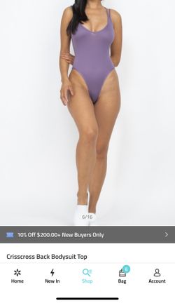 Crisscross Back Bodysuit Top