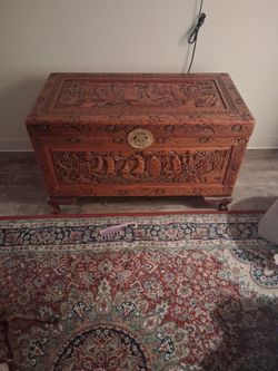 Handcarved chest