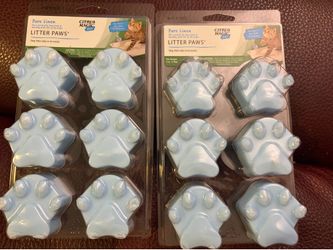 NIB Cat litter fresh linen freshener drop-in paws scent NEW 12