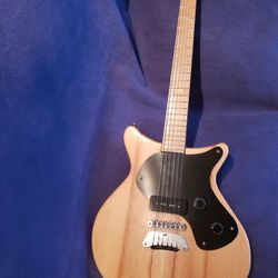 B&V Wood Works Pine Junior p90 Double Cutaway Electric Guitar