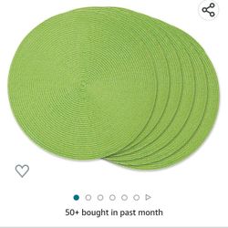 Round Woven Kitchen Placemats 