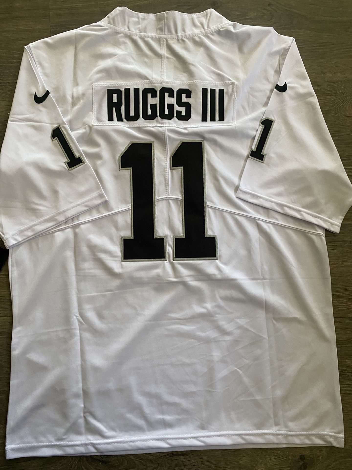 Raiders Ruggs III White away jersey brand new stitched mens medium large XL 2X 3X