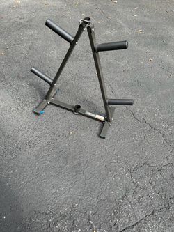 Olympic Weight Plate Tree Rack