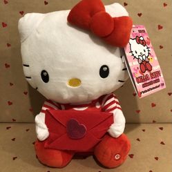 Hello Kitty Animated Valentines Plush New