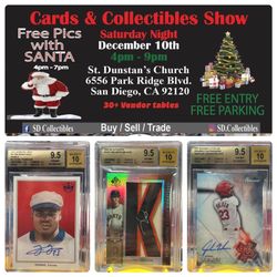 Sports card show December 10th saturday 4-9pm 