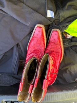Ostrich boots
