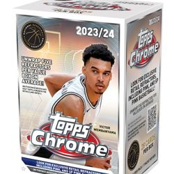 2023-24 Topps Chrome Basketball Blaster Value Box NEW & SEALED