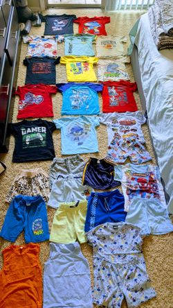 Boys Summer Clothing Lot Size 5T-6T