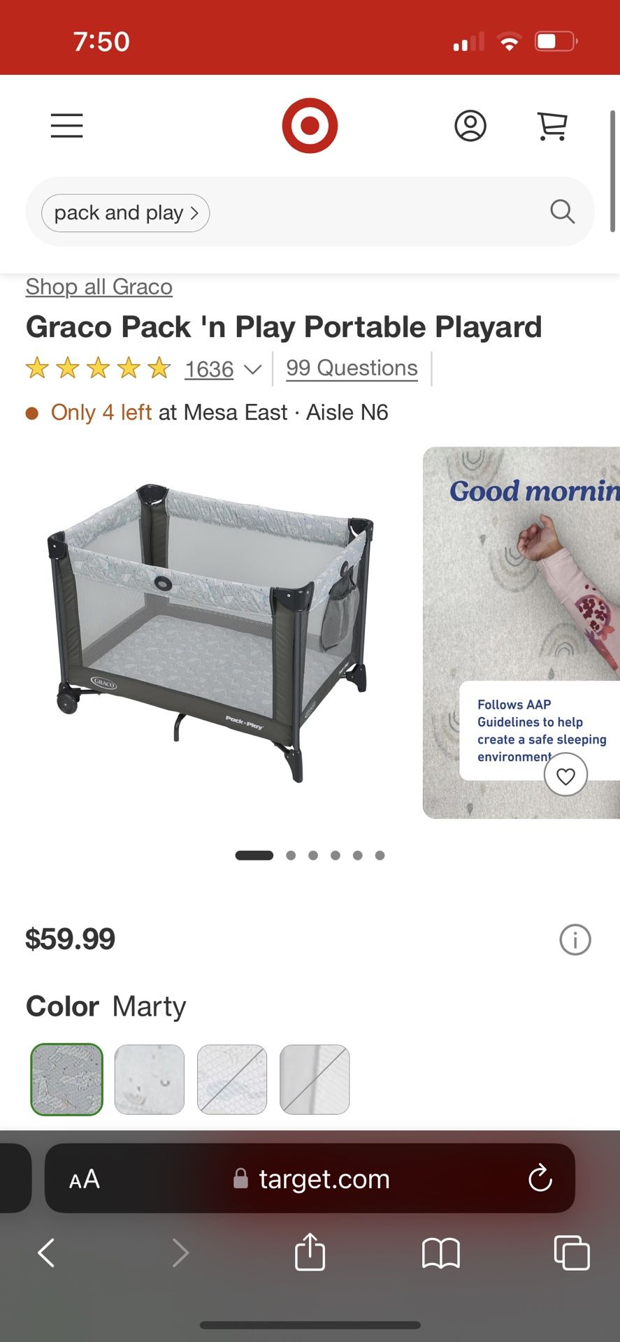 Graco Pack And Play Grey