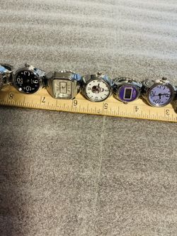 NEW SILVER TONE RING WATCHES - $8 each
