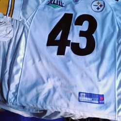 #43 POLAMALU SUPER BOWL XLIII Jersey Equipment NFL Reebok 48 