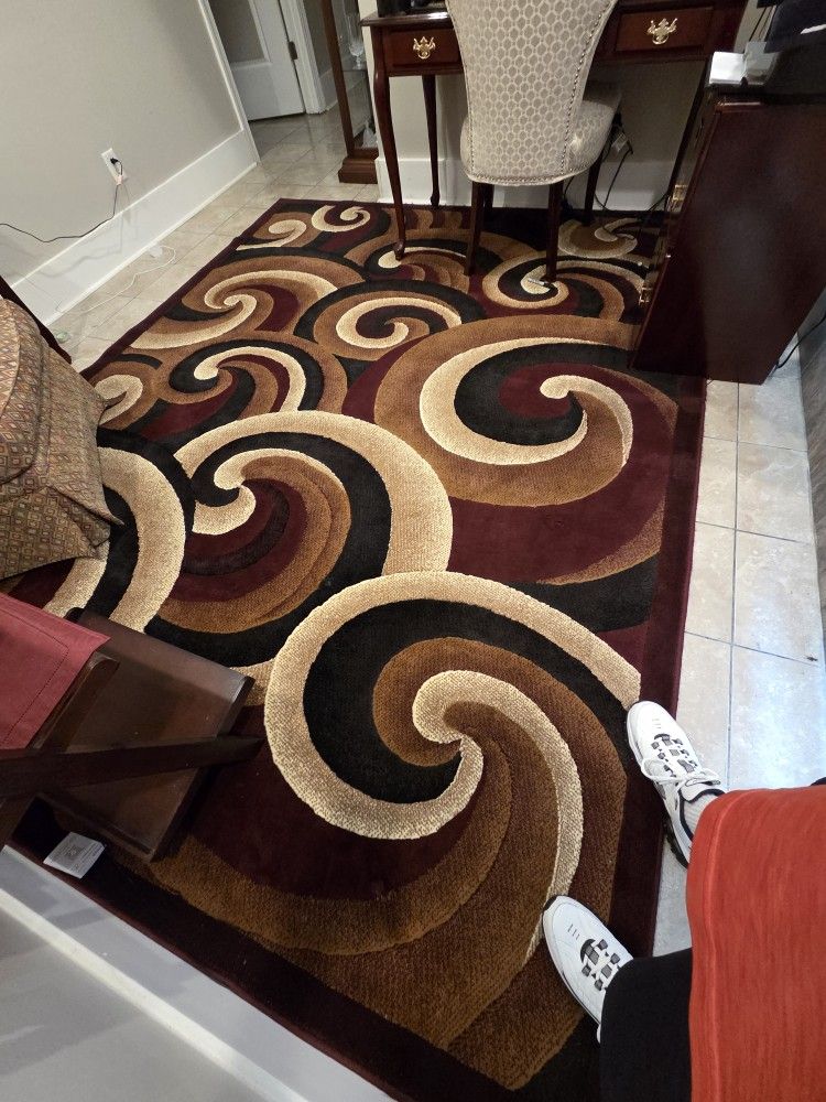Multi Color Blush Rug. 8×10  Clean.