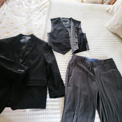 Boy Elegant Black Suit  X 2