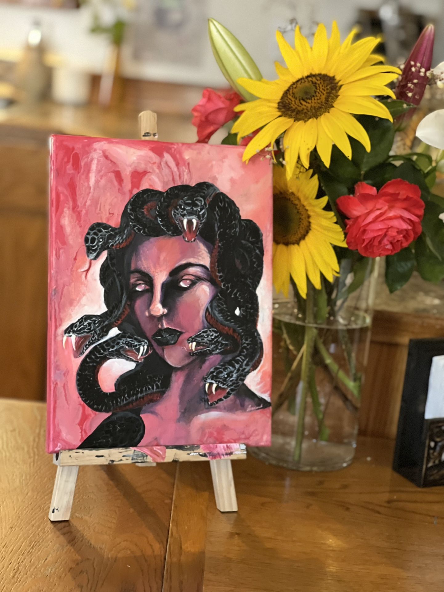Medusa In Despair Painting