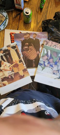 Vintage Baseball Posters By Norman Rockwell