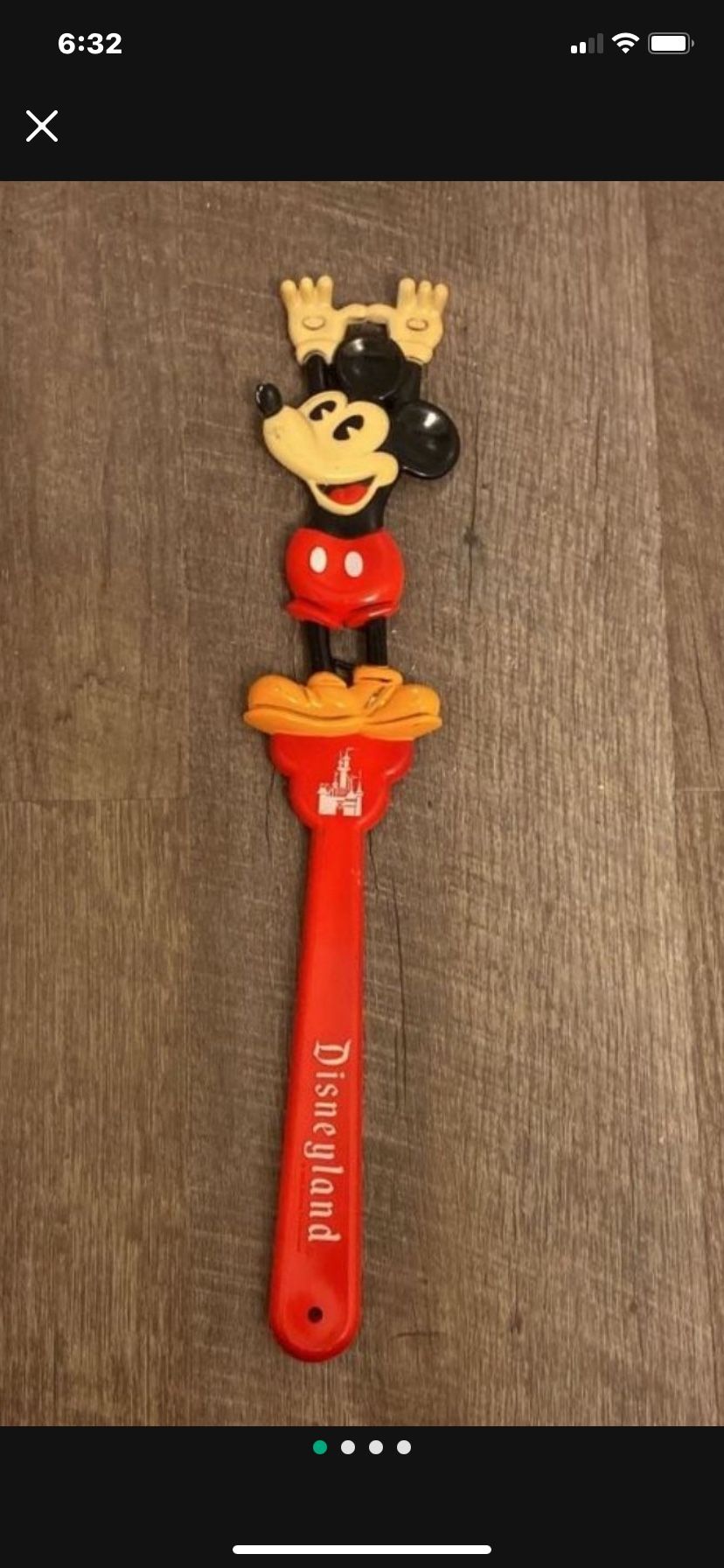 Vintage Disneyland Mickey Mouse Back Scratcher