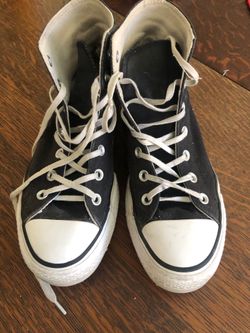 Platform high top converse. Ladies 8