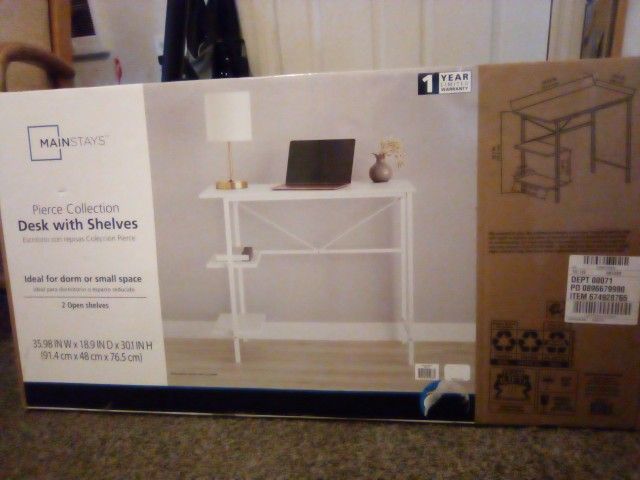 Desk w/ Shelves Brand Never Opened