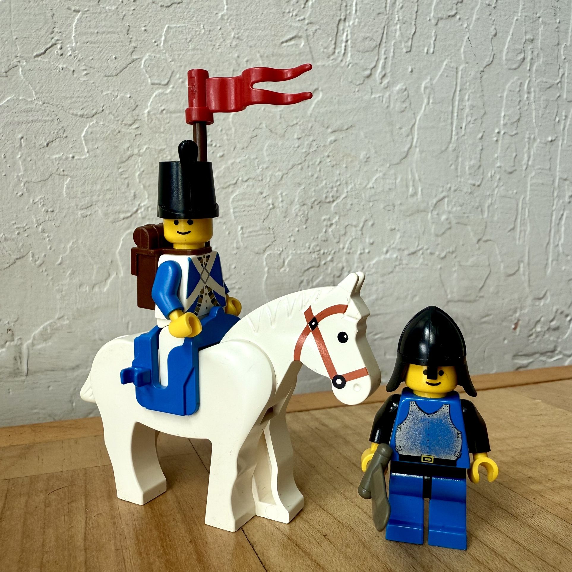 Vintage LEGO Minifigures - Imperial Soldier, Horse & Castle Knight Minifigs