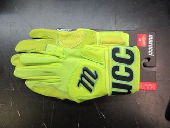 New Marucci Blacksmith V2 Batting Gloves - Adult Small - Neon Yellow