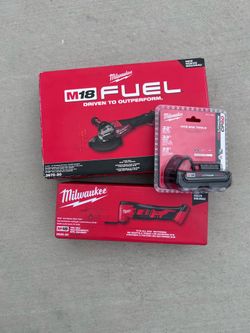 Milwaukee Grinder + Multitool