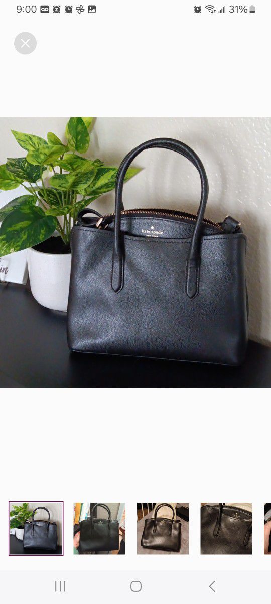 Kate Spade Black Purse Handbag 
