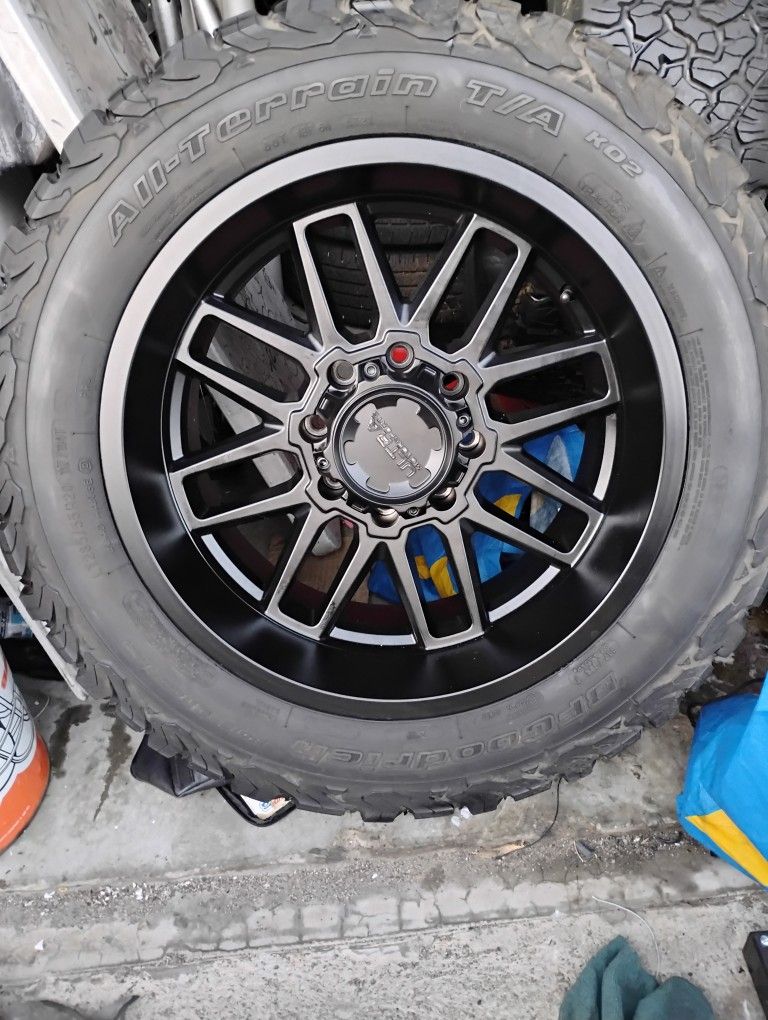 Rims With Tires × 4 --8 Lug 20s