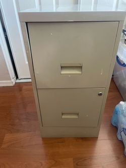 Two drawer file cabinet
