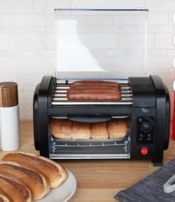 Great Northern Popcorn Hot Dog Toaster - Hot Dog Roller with Bun Warmer