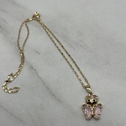 Hello Kitty Butterfly Necklace 