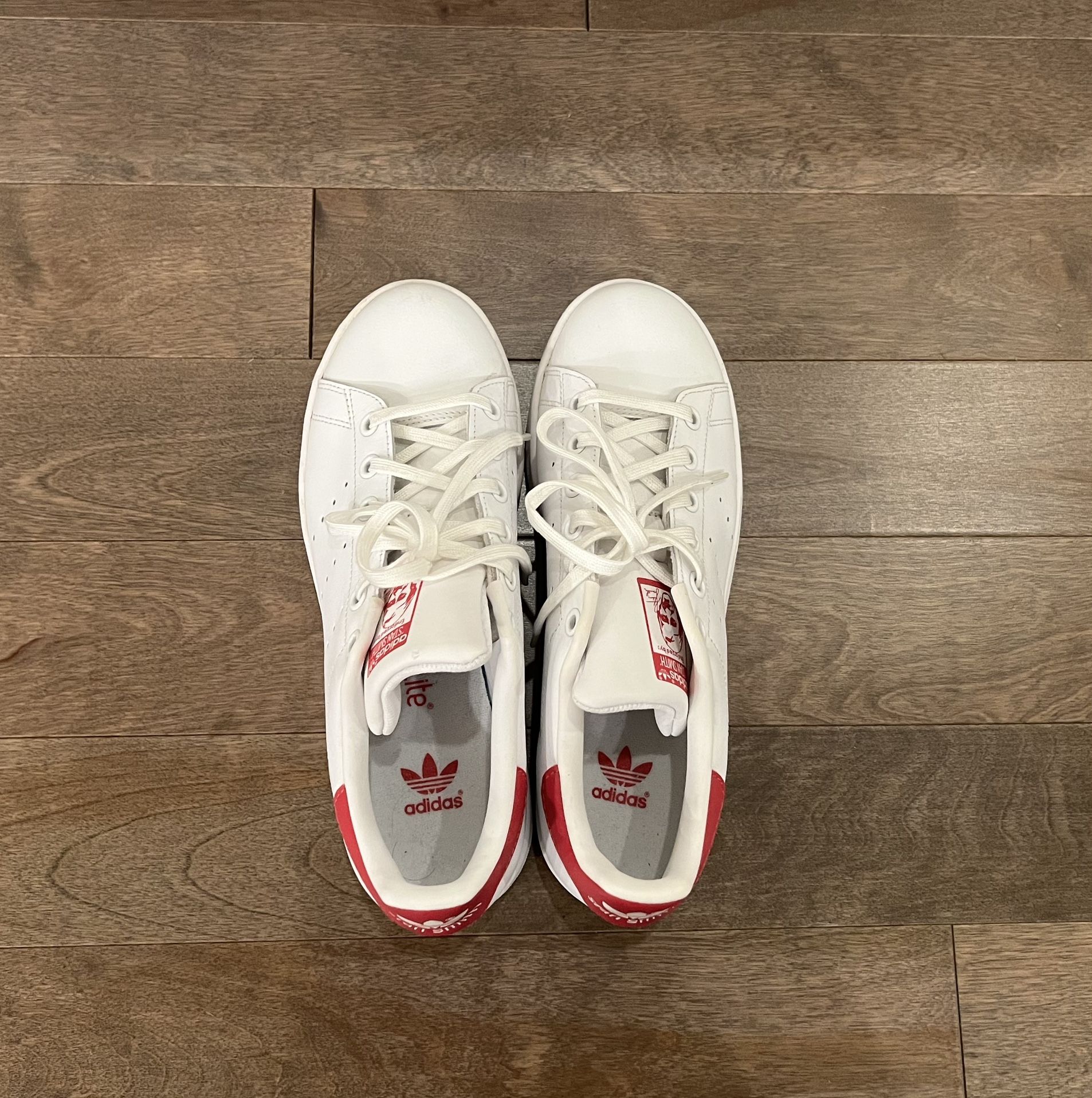 adidas Stan Smith Classic Sneakers – Brand New - US Women 6 – White/Red