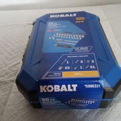 Kobalt 1/4 Drive 50 Piece Tool Kit Brand New  Life Time Warranty Quality Tools