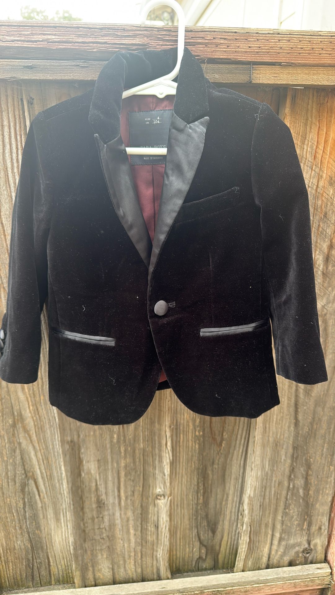 Kids Zara Velvet Blazer Sz.4