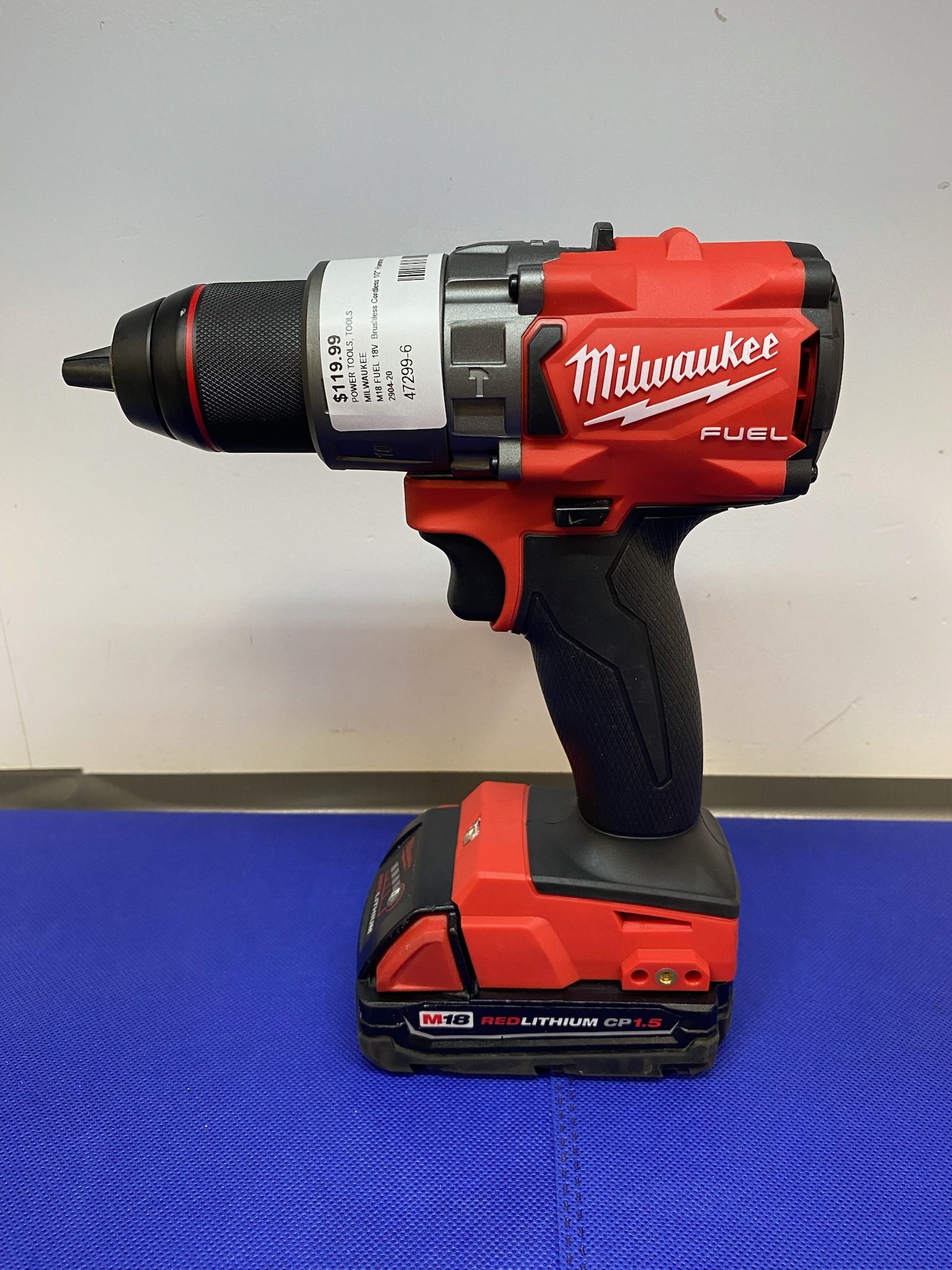 MILWAUKEE 2904-20 M18 FUEL 18V Brushless Cordless 1/2" Hammer Drill / Driver + 1.5AH BATTERY