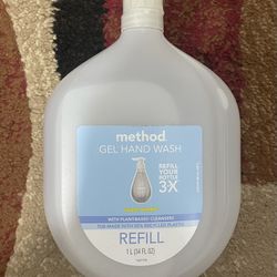 Method Gel Hand Wash Soap Refill Sweet Water 34oz