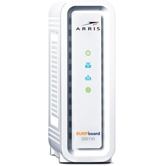 ARRIS (SB6190) - Cable Modem - Fast DOCSIS 3.0 32x8 Gigabit Cable Modem, For Comcast Xfinity, Cox, Spectrum and more, 1 Gbps Port, 800 Mbps Max Intern