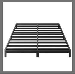 New Black Metal Platform Bed Frame