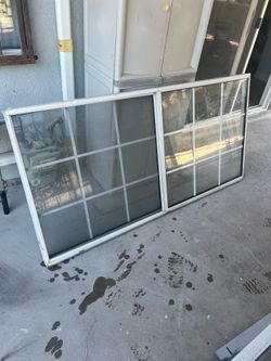 White aluminum sliding window double glass
