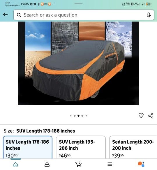 SUV car Cover All Weather Waterproof for Rogue, Toyota RAV4, Cadillac XT4, Honda CR-V, Subaru Forester, Lexus NX and Other Models - Outdoor Full Cover